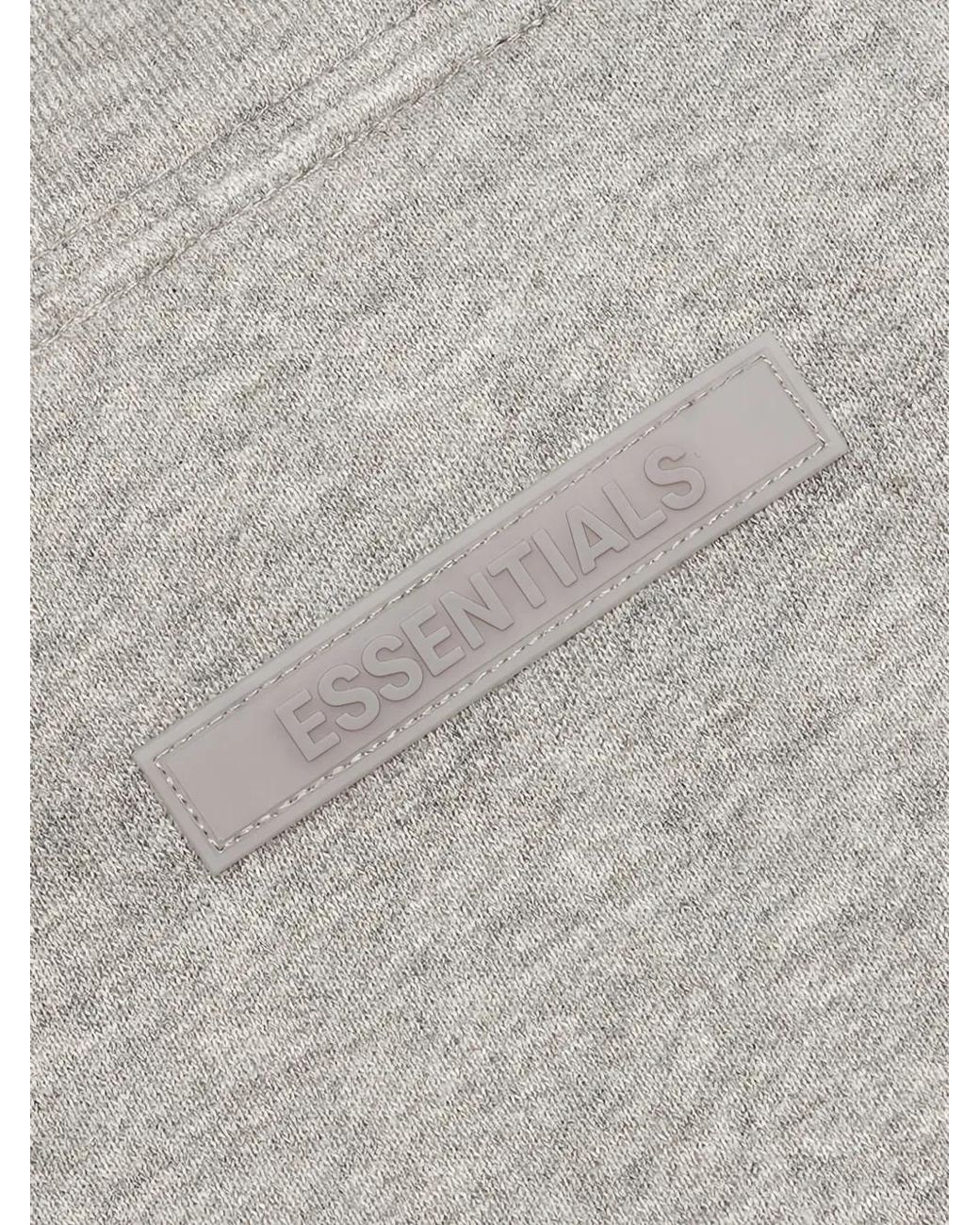 Fear Of God Gray Funnel-Neck Logo Shirt for men