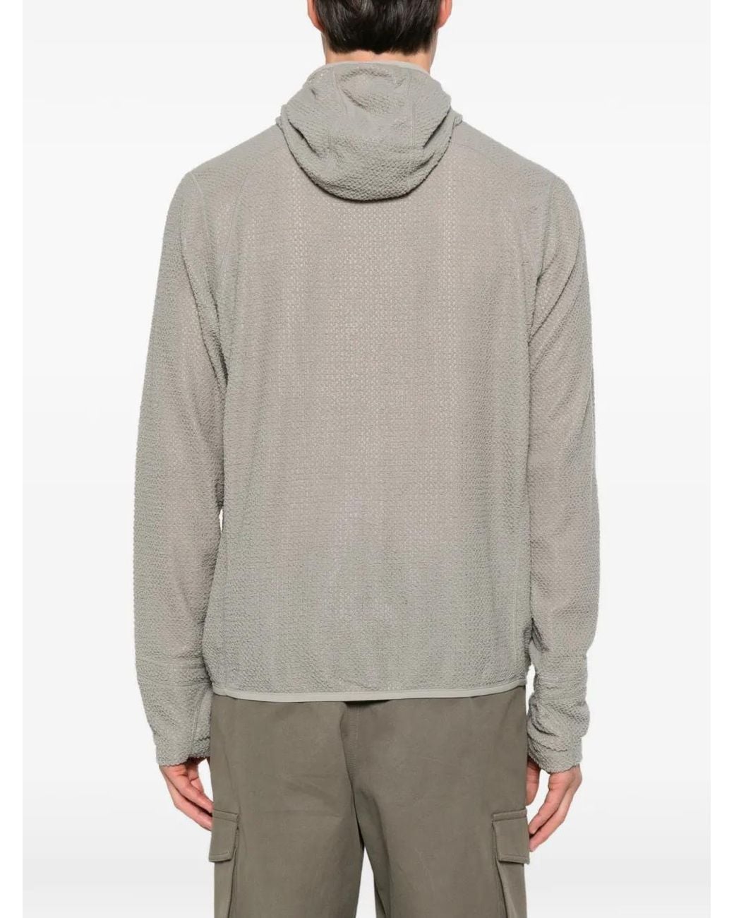Roa Gray Zip-Up Hoodie for men