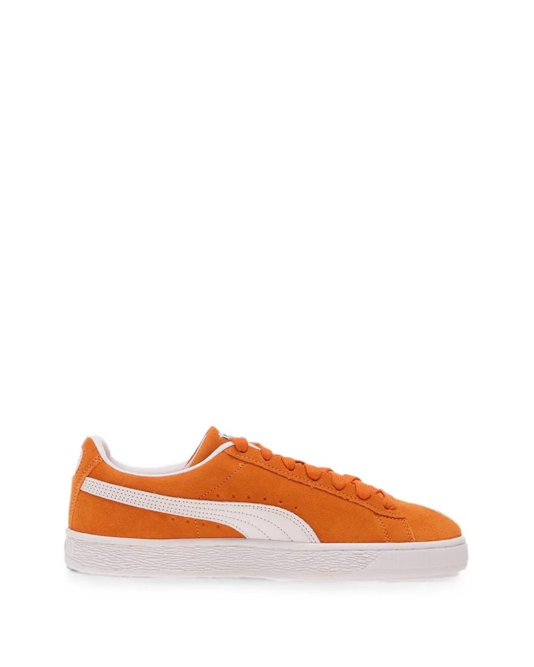 PUMA Orange Suede Classic Sneakers