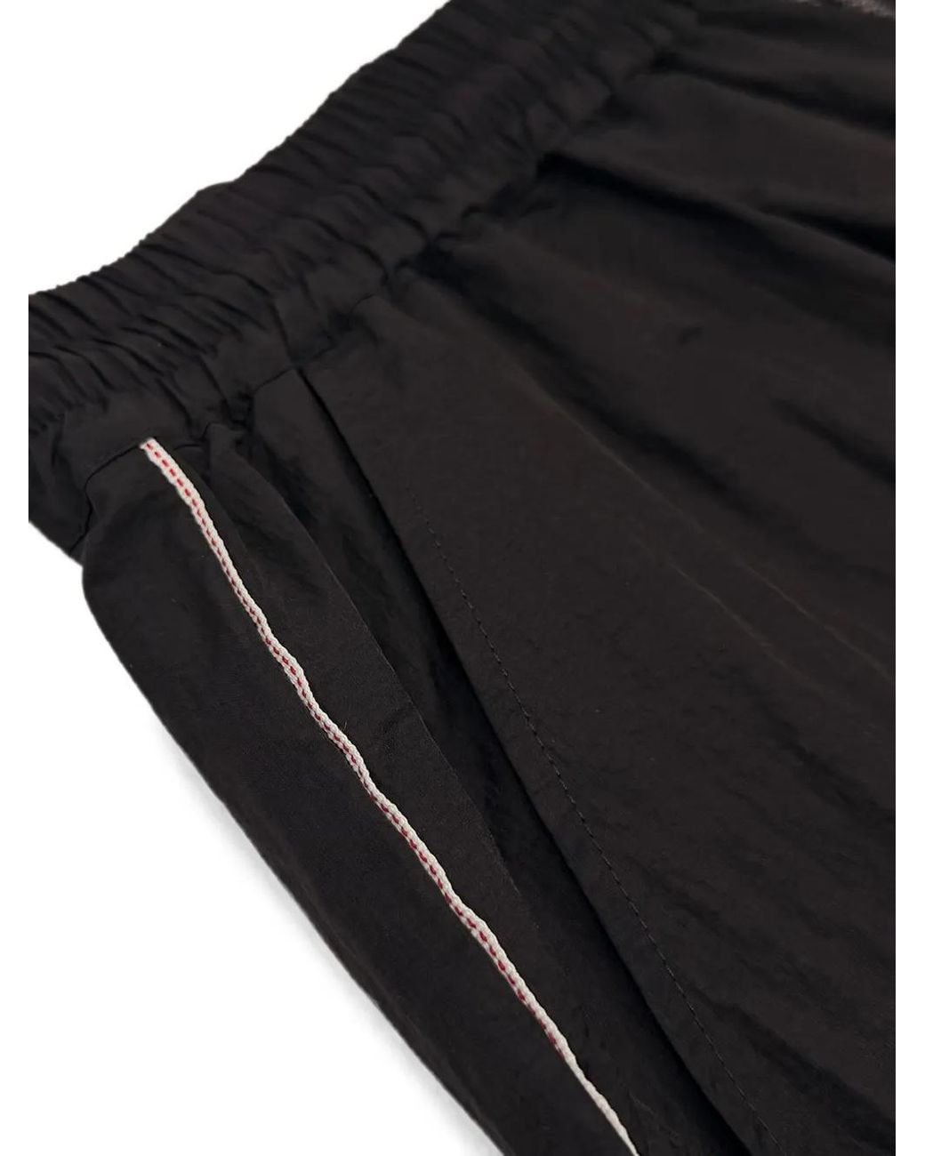 Mostly Heard Rarely Seen Black Drawstring-Fastening Oversized Trousers for men
