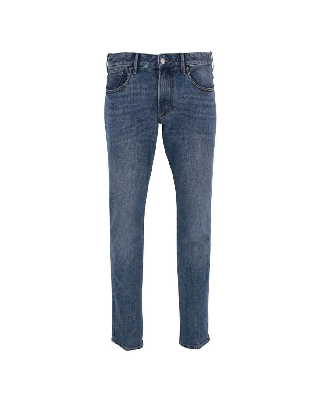Emporio Armani Blue J06 Slim-Fit Jeans for men