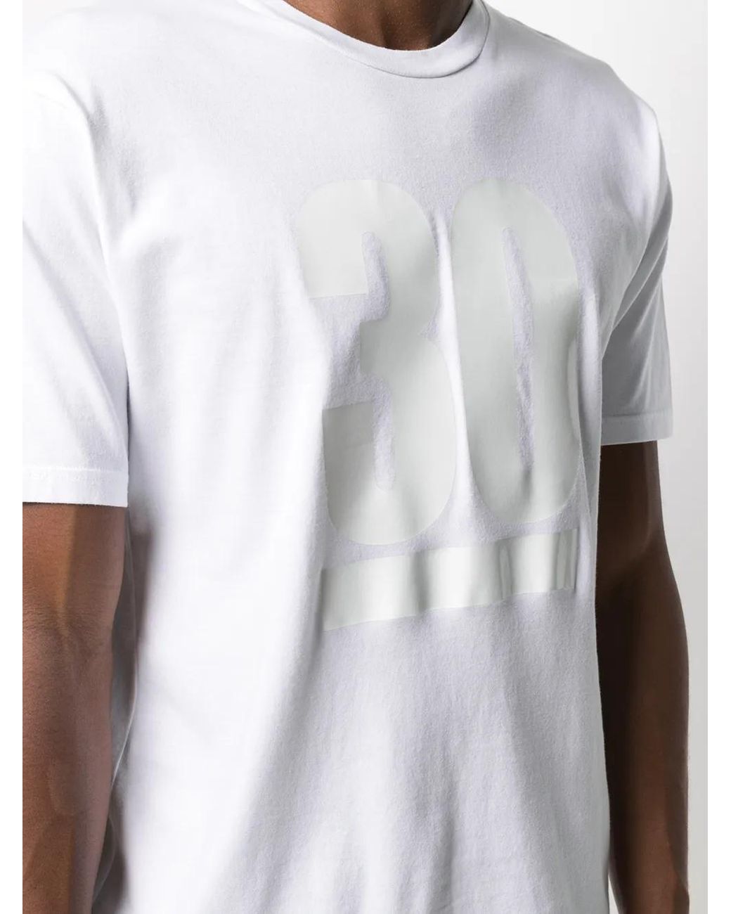 Undercover White Tape Print T-Shirt for men