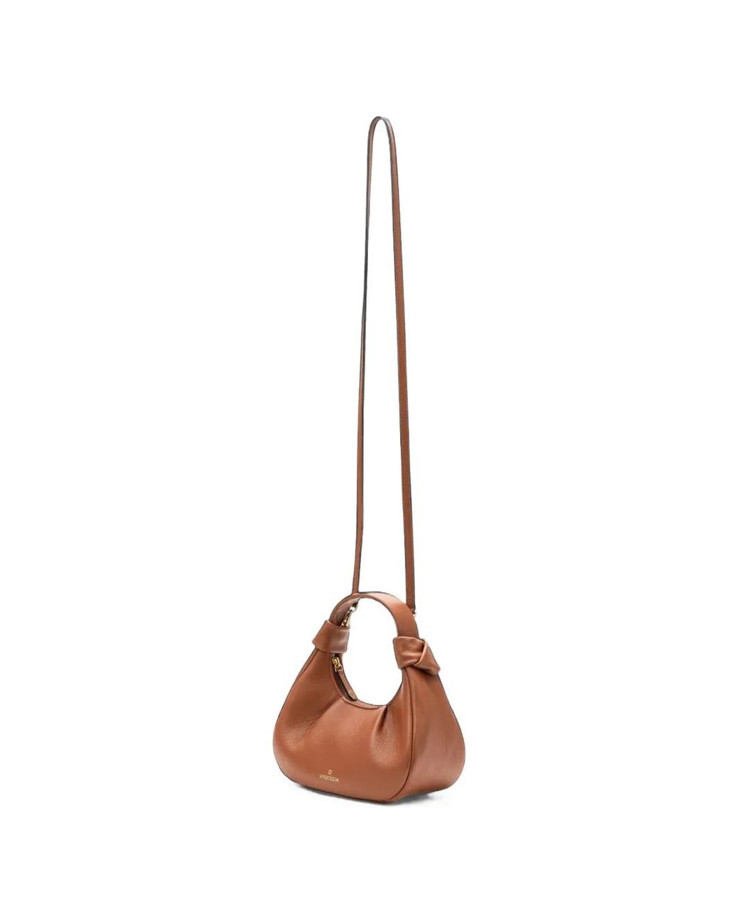 La Portegna Brown Anita Knotted Handbag