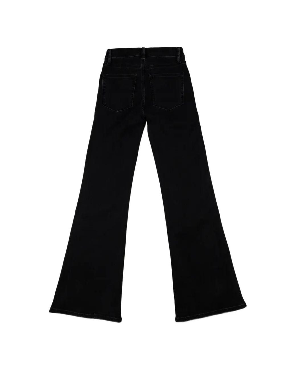 Frame Jeans Button FRAME Button-Fastening Flared Jeans in Black | Lyst