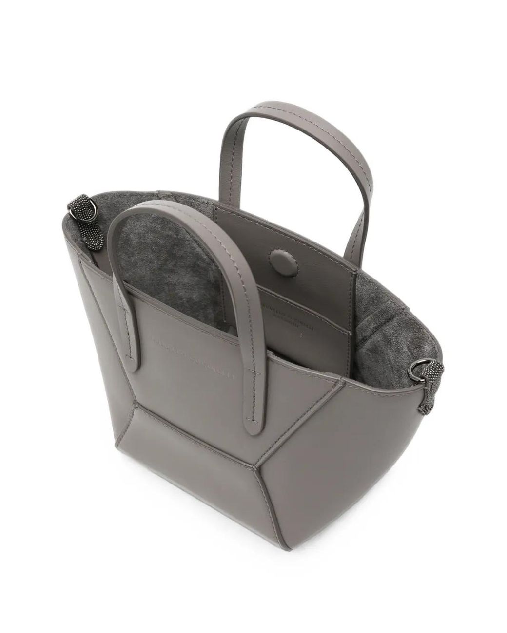 Brunello Cucinelli Gray Bc Duo Mini Bag