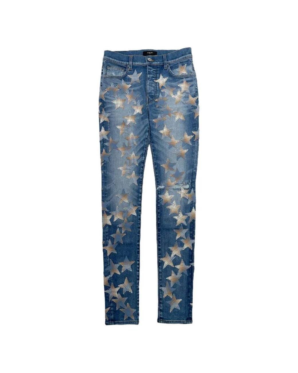 Amiri Jeans Mit Stern-Patch in Blue für Herren