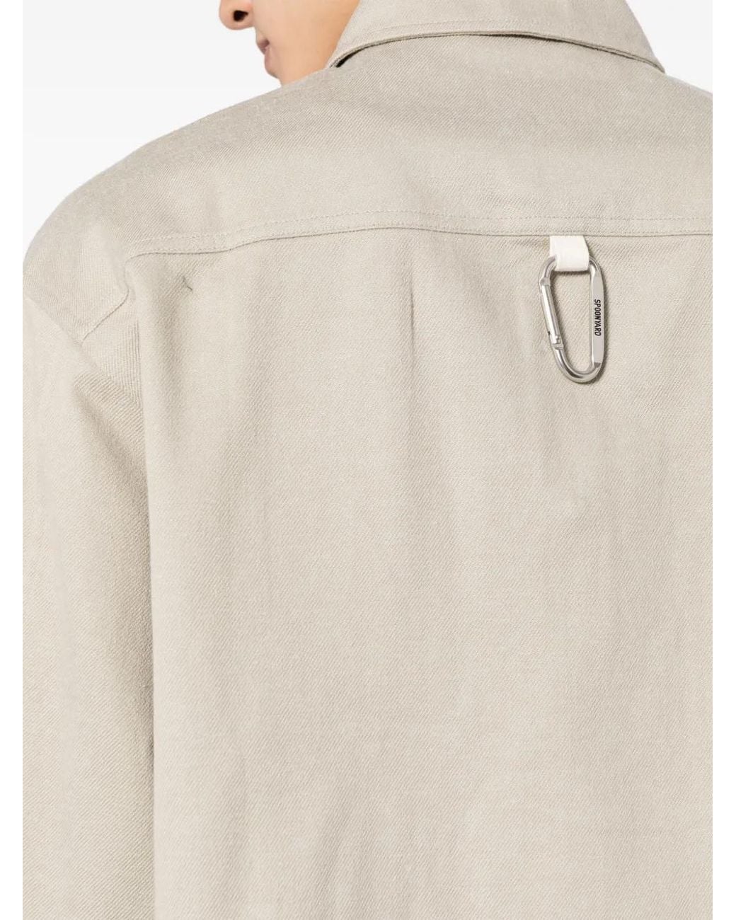 Spoonyard Natural Logo-Embroidered Oversized Shirt for men