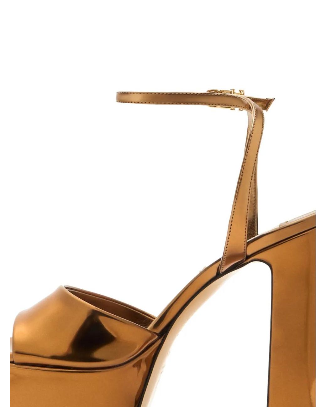 Casadei White Patty Platform Interstellar Sandals