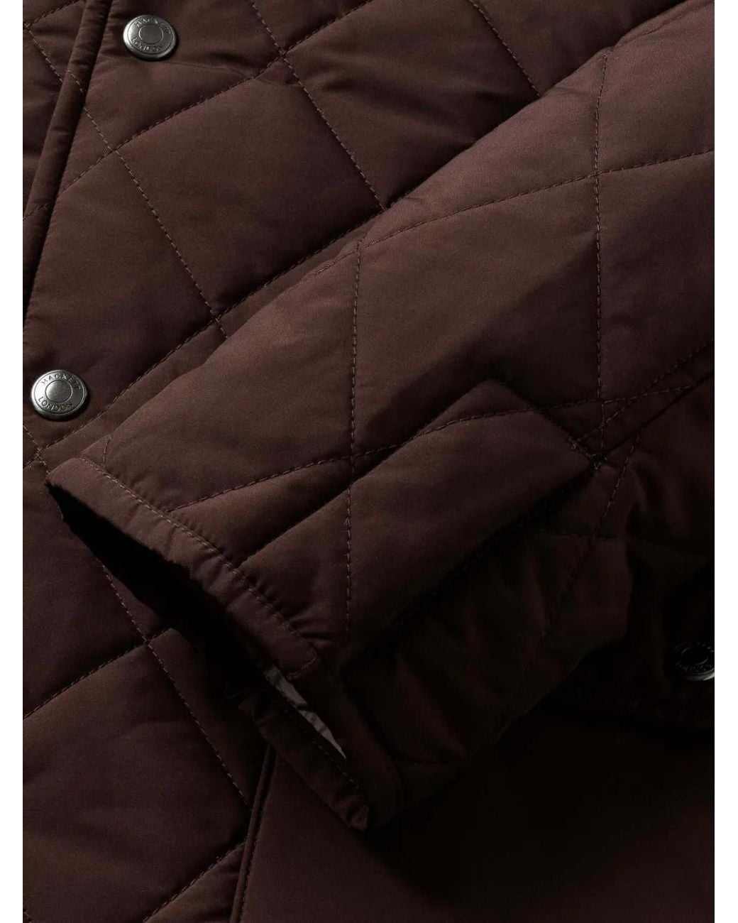 Hackett Brown Paddock Diamond-Quilted Jacket for men