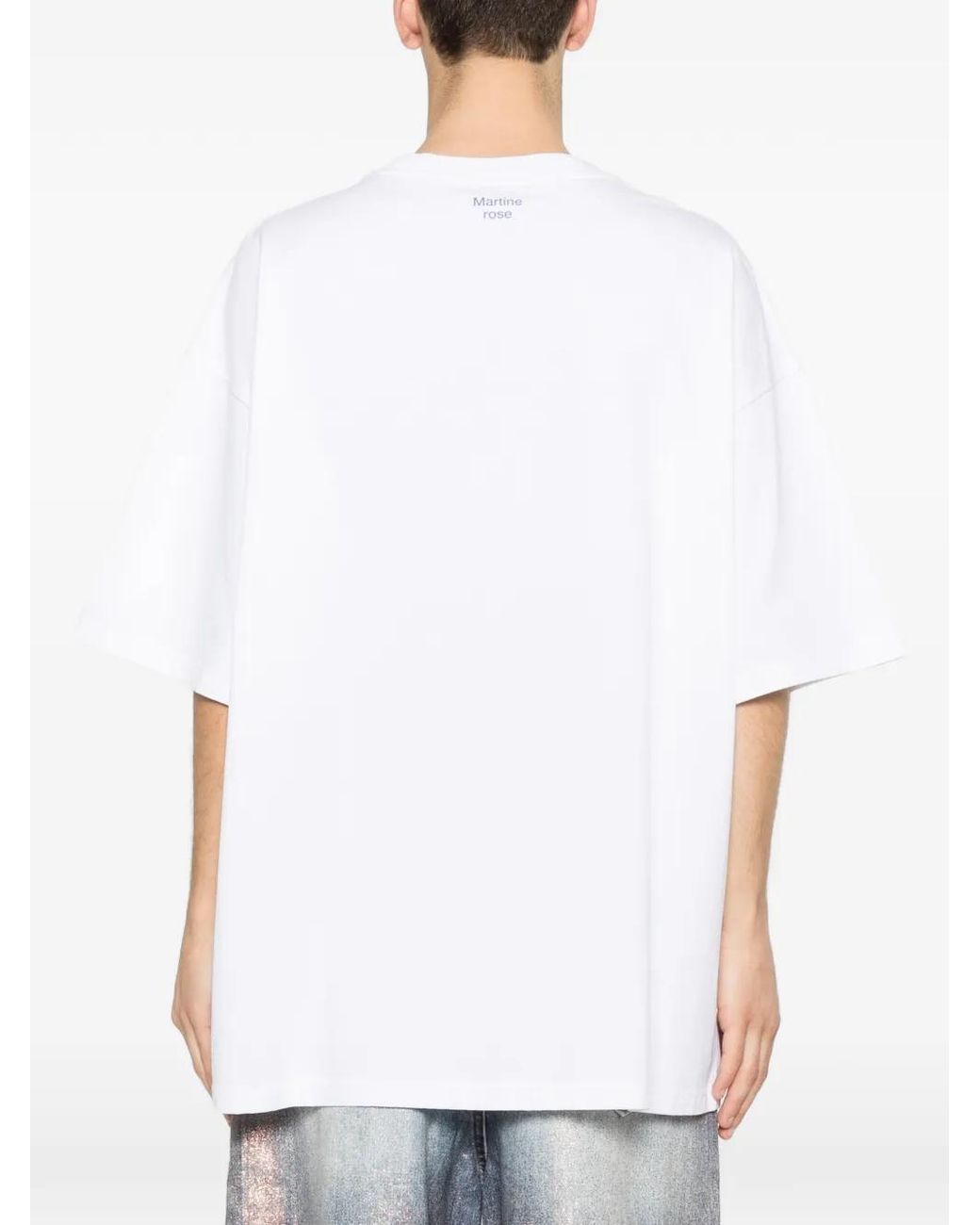 Martine Rose White Printed T-Shirt for men