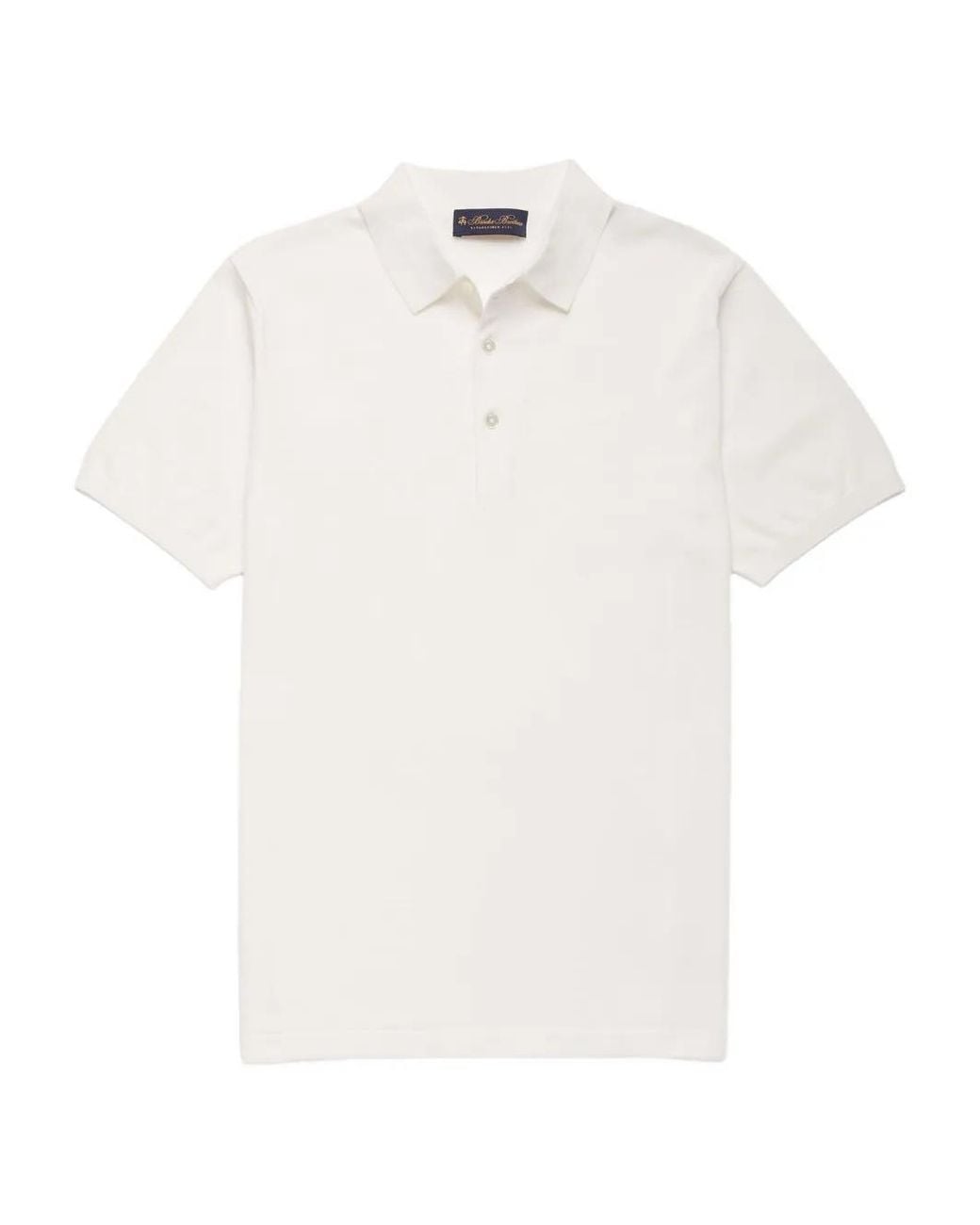 Brooks Brothers White Cotton Polo Shirt for men