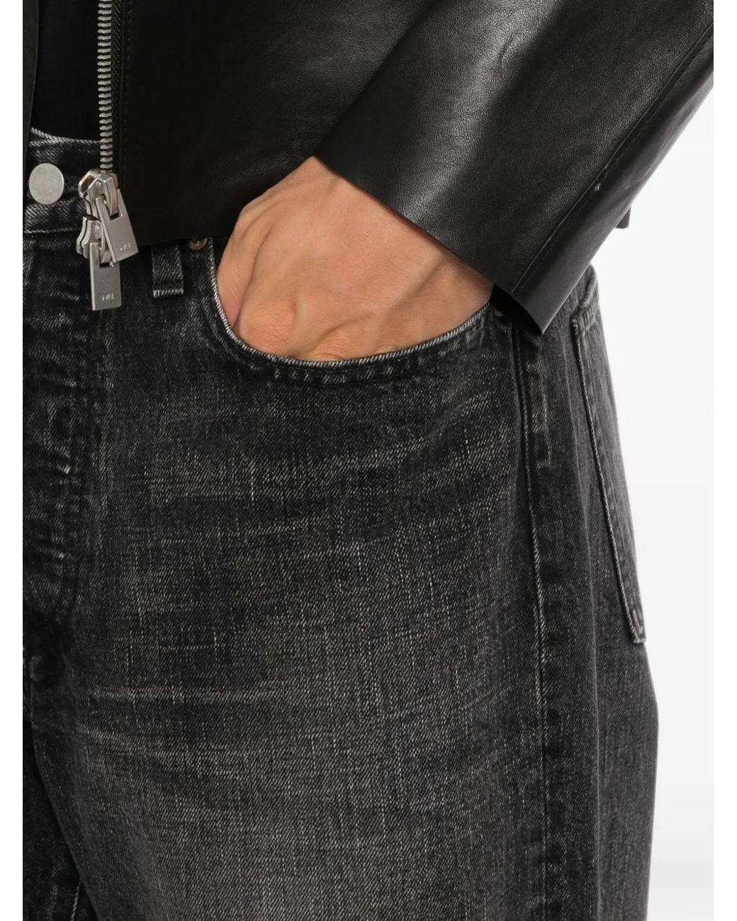 Ssstein Black Loose Fit Jeans for men