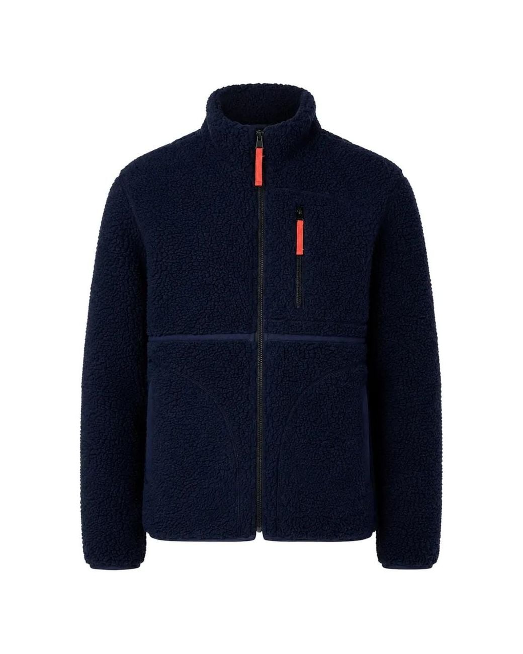 Paul Smith Blue Zip Sherpa-Fleece Jacket for men