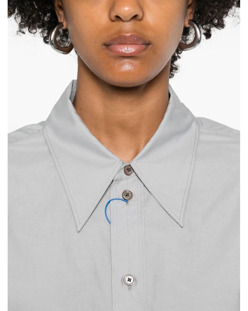 Lemaire Gray Button Closure Shirt