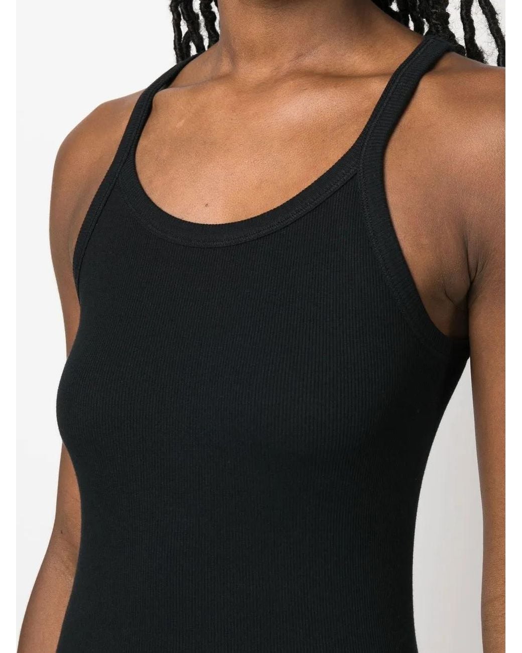 IRO Top Met Spaghettibandjes in het Black