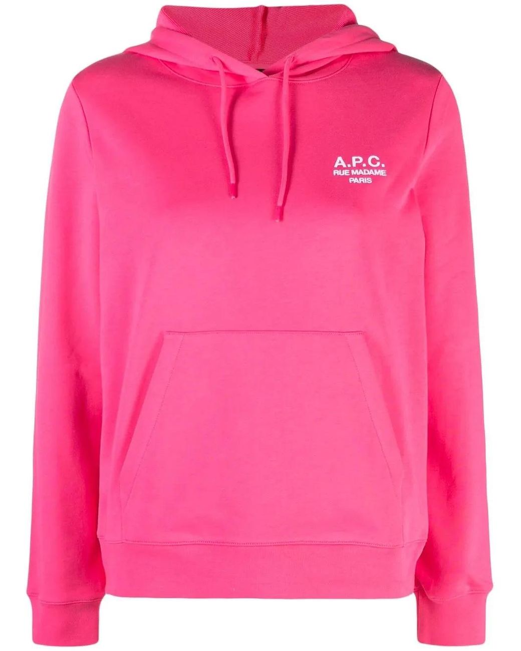 A.P.C. Pink Manuela Drawstring Hoodie