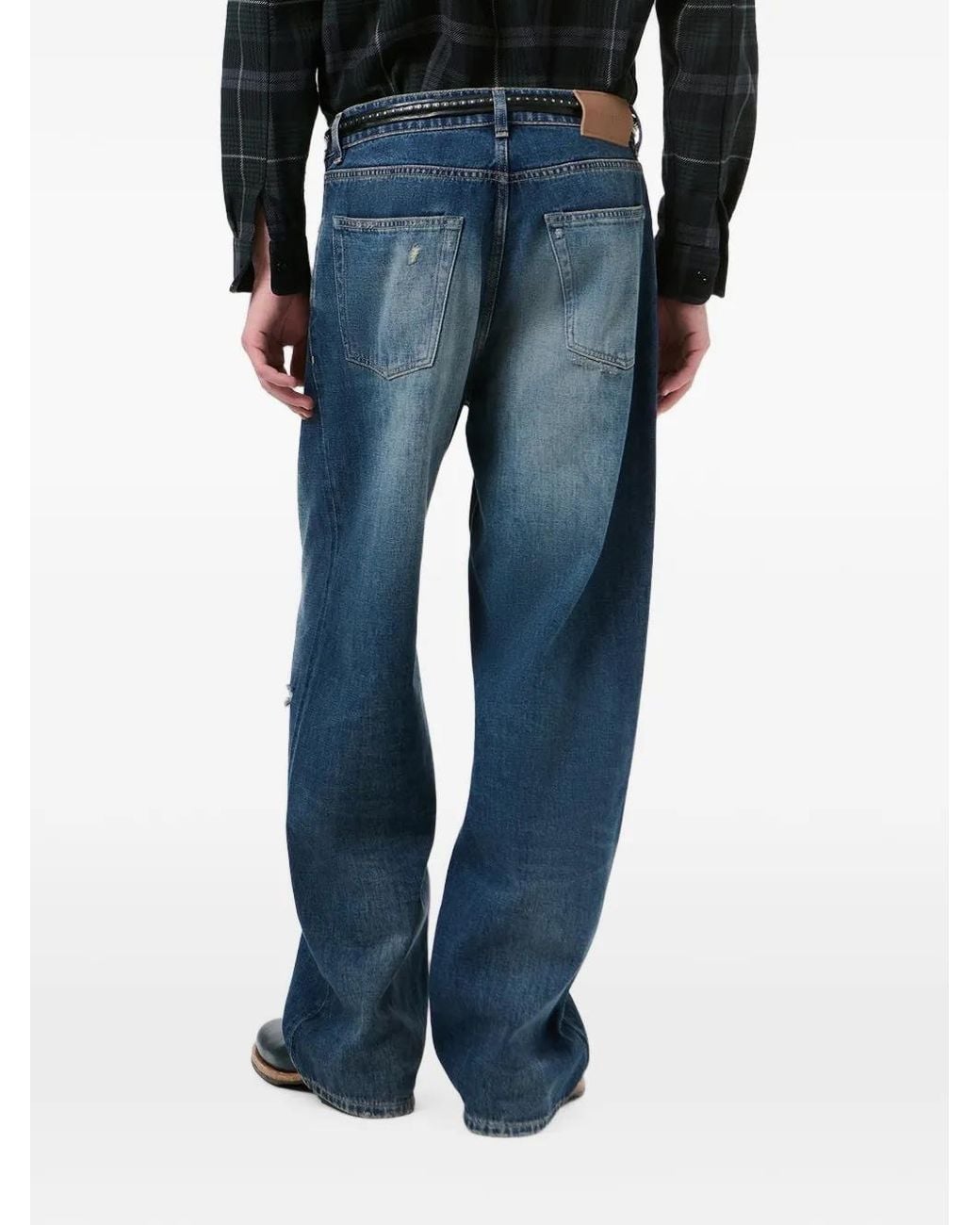 Our Legacy Blue Jean Vast Cut À Effet Usé for men