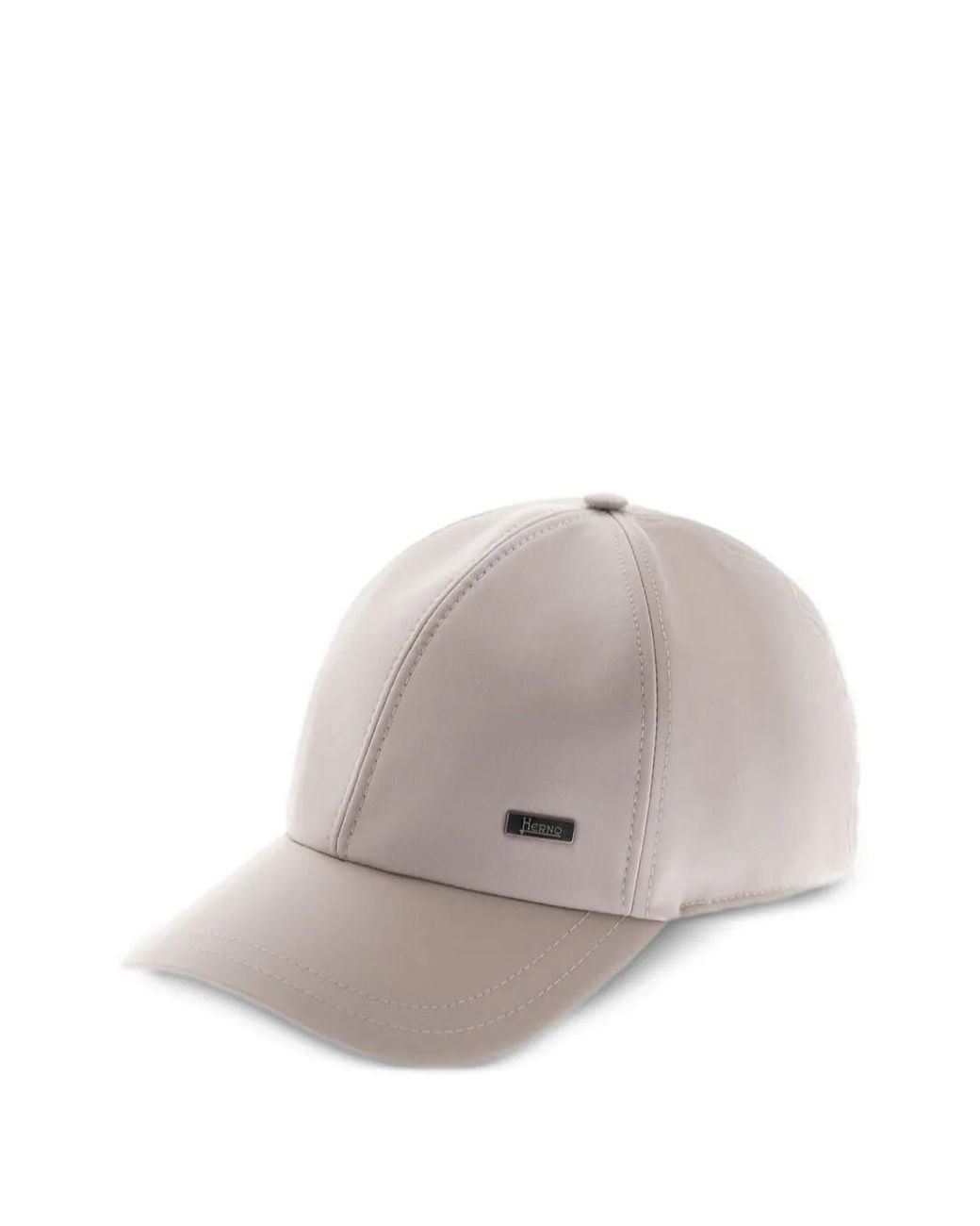 Herno Gray Wool Baseball Cap for men