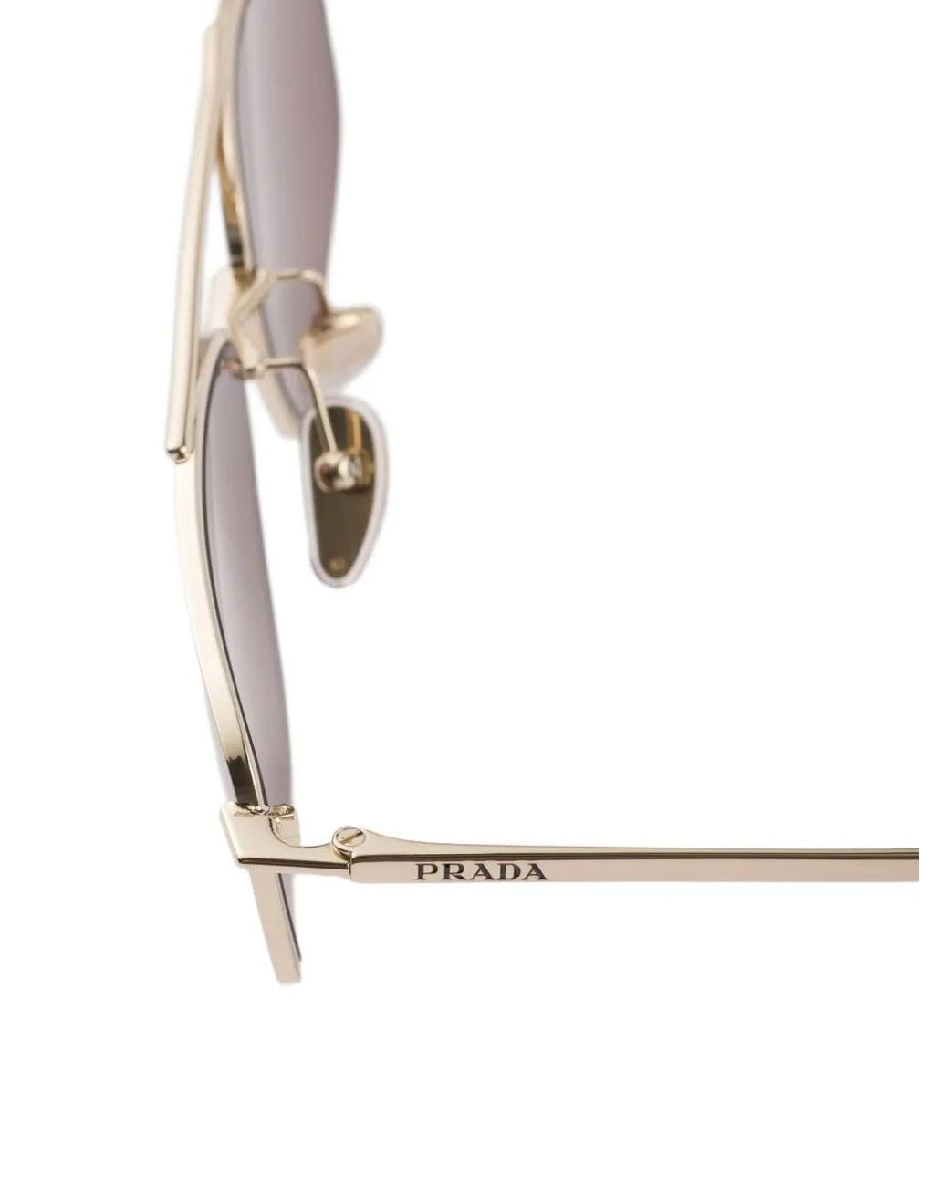 Prada Metallic Pilot-Frame Sunglasses