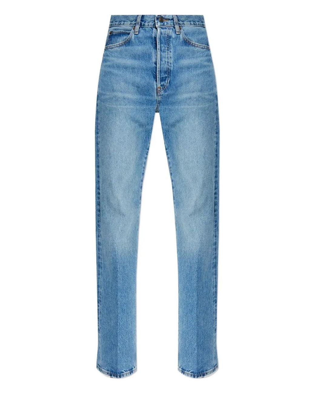 FRAME Blue Buttoned Jeans