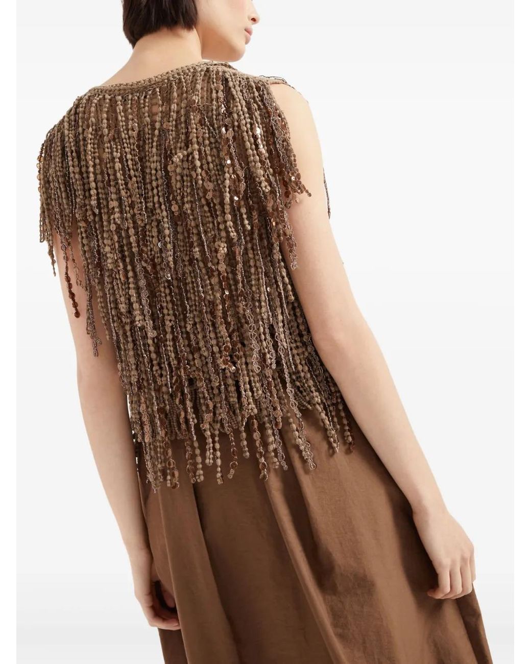 Top Dazzling Cascades Brunello Cucinelli de color Brown