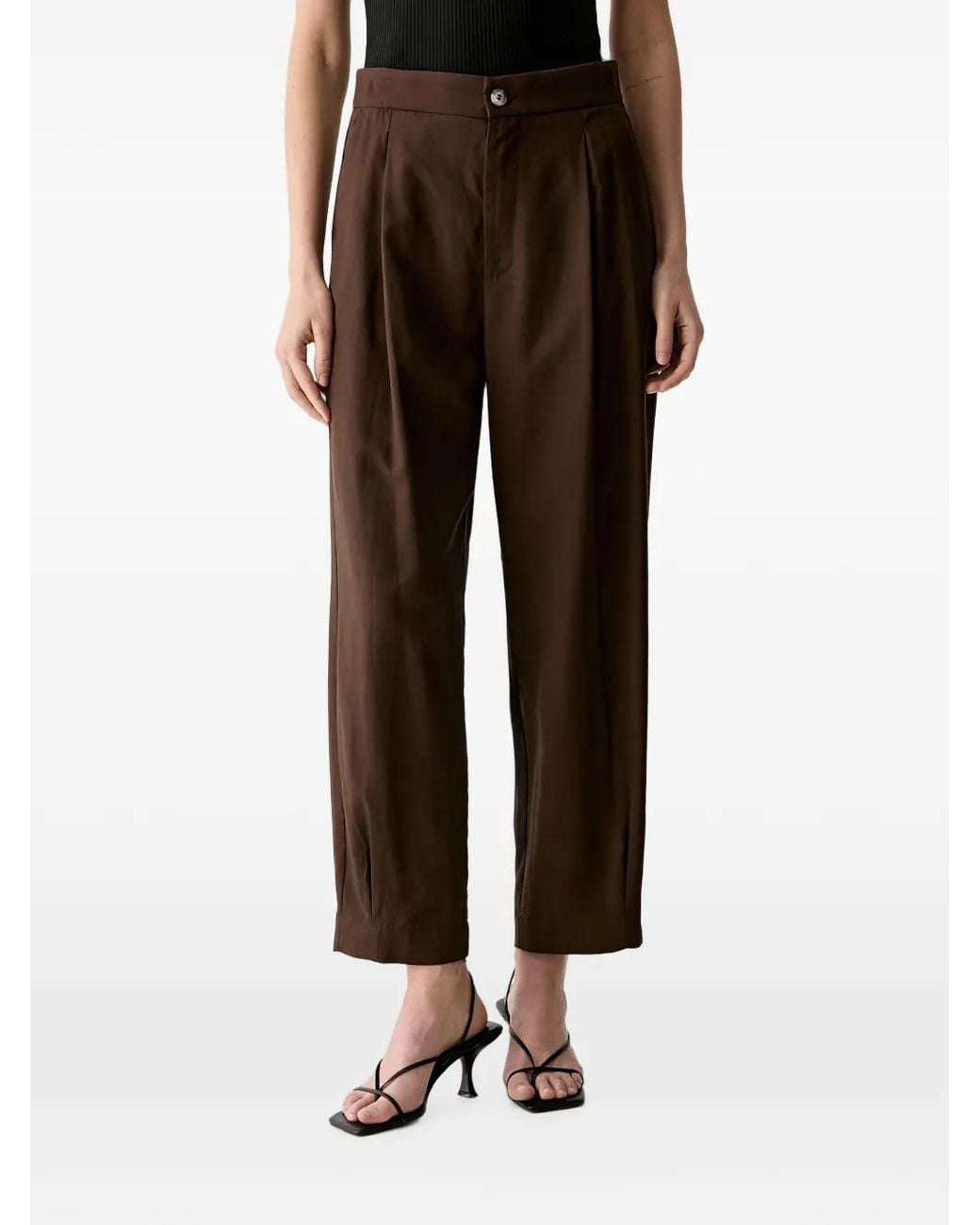 ViCOLO Black Straight-Leg Trousers