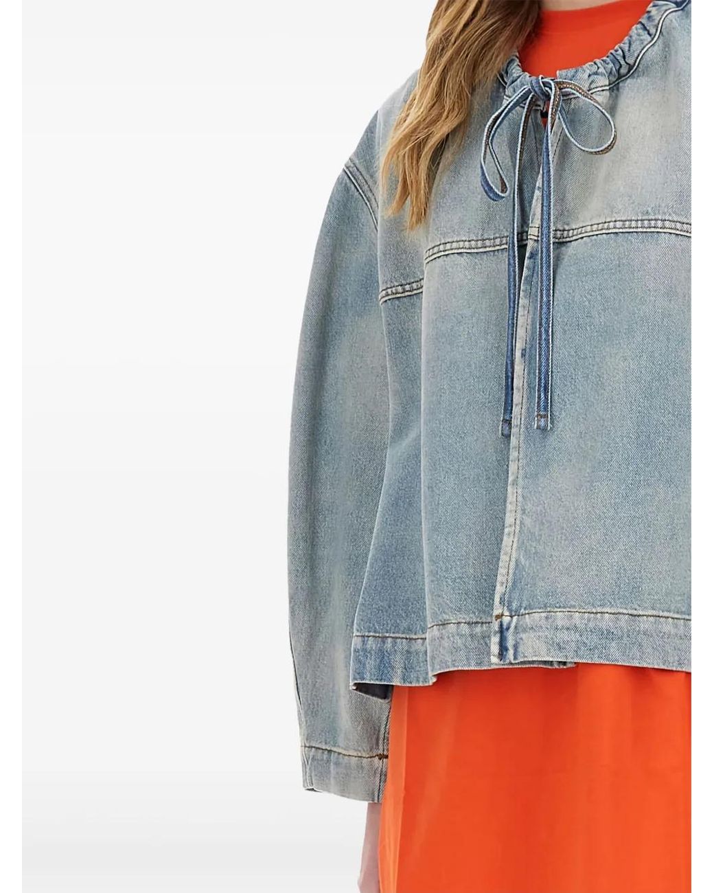 Veste À Lien De Resserrage MSGM en coloris Blue