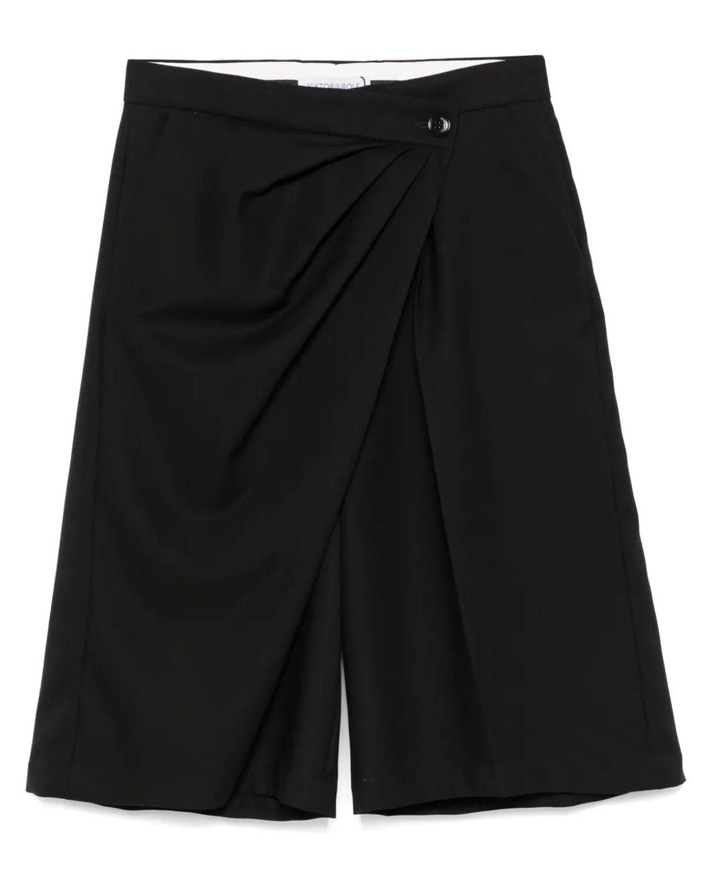 Viktor & Rolf Black Drapierte Hose