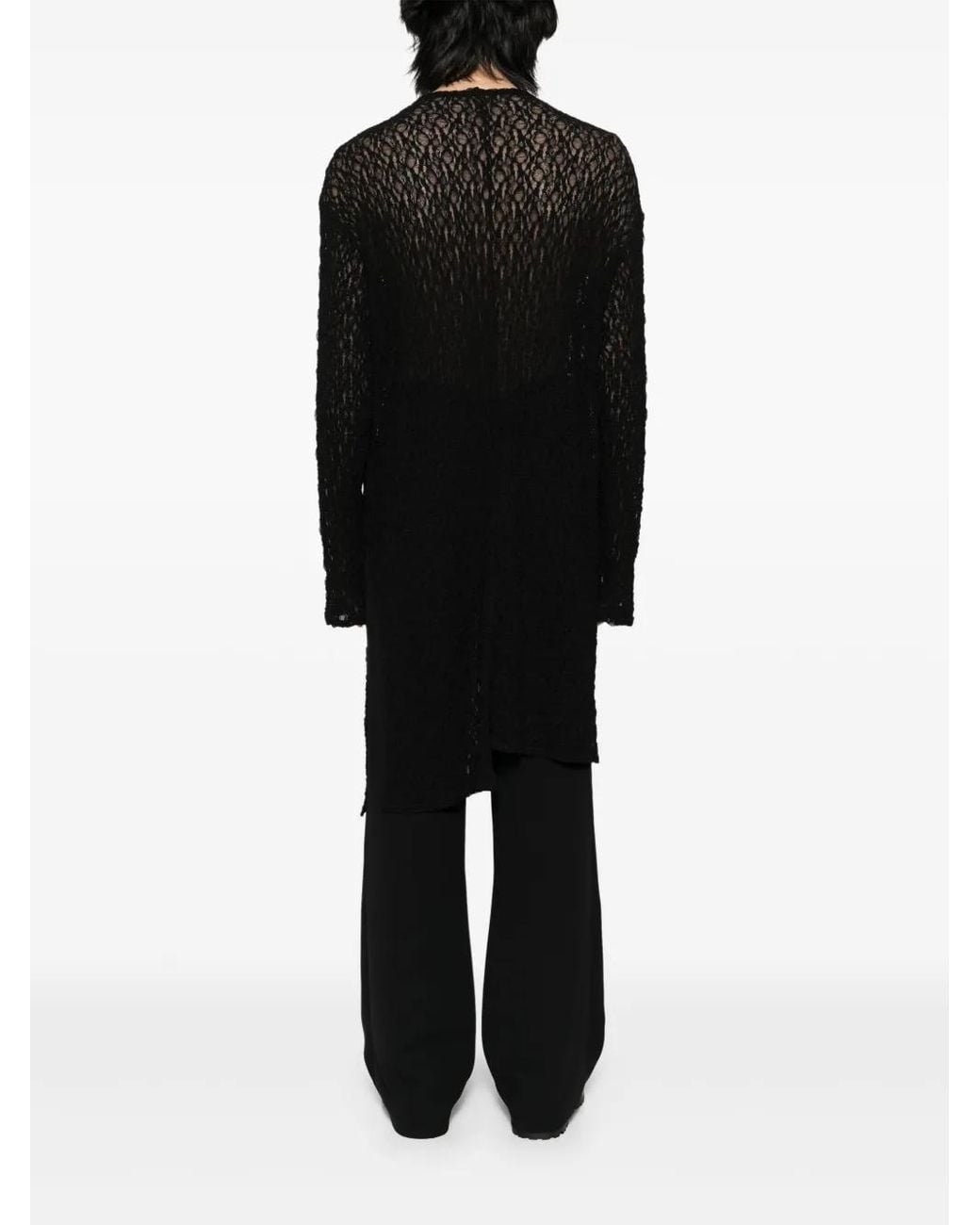 Yohji Yamamoto Black Long-Sleeved Dress for men