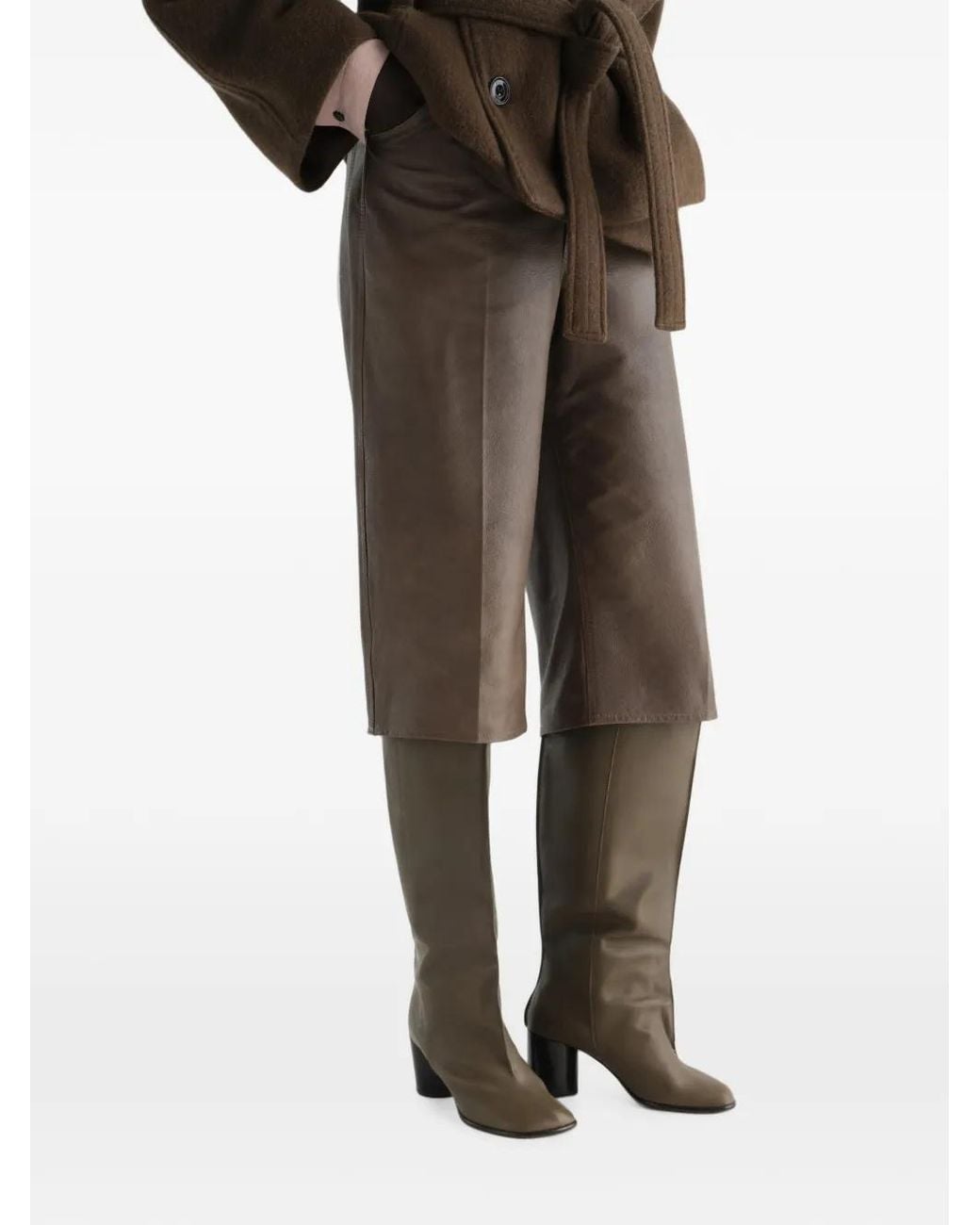 Lemaire Green Crease Sleeve Boots