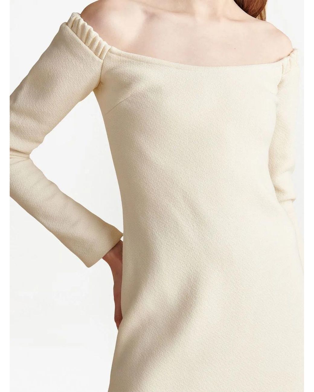 Khaite White The Octavia Strapless Mini Dress