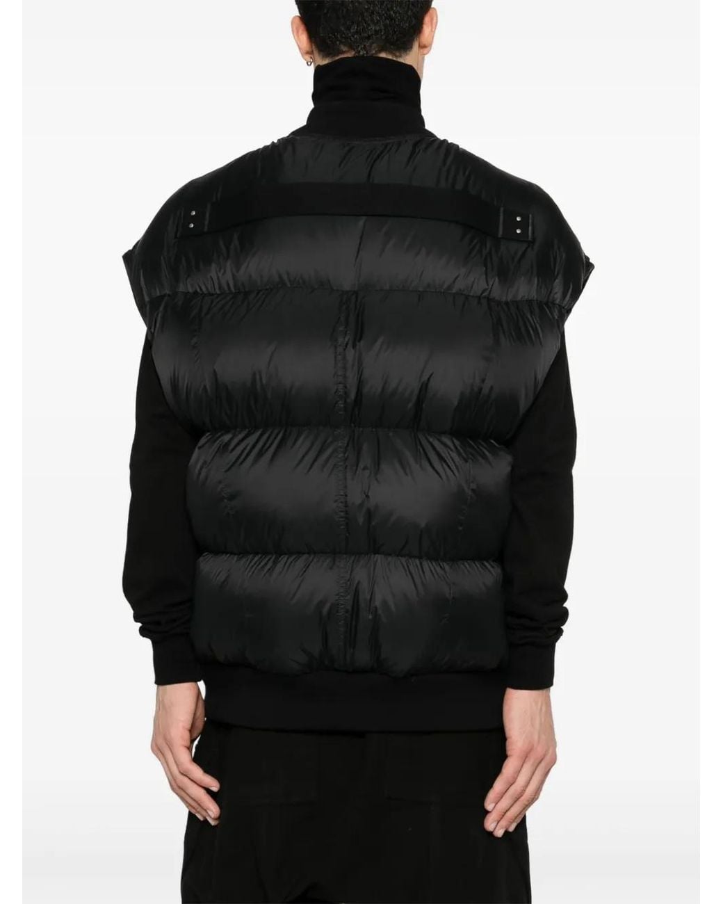 Rick Owens Black Luxor Flight Gilet for men