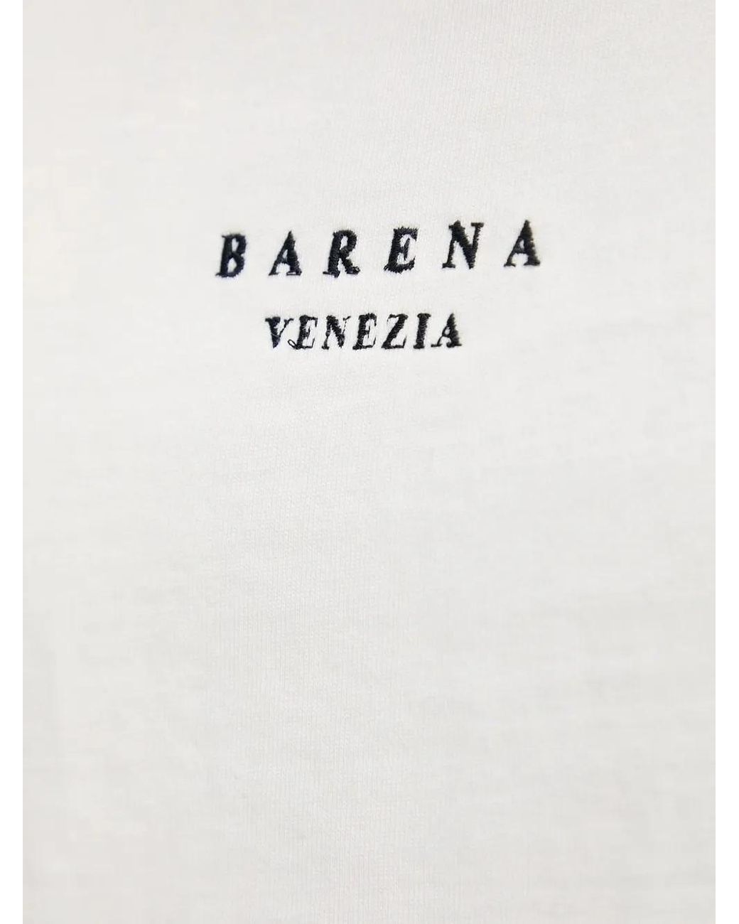 Barena White Logo-Embroidered T-Shirt for men