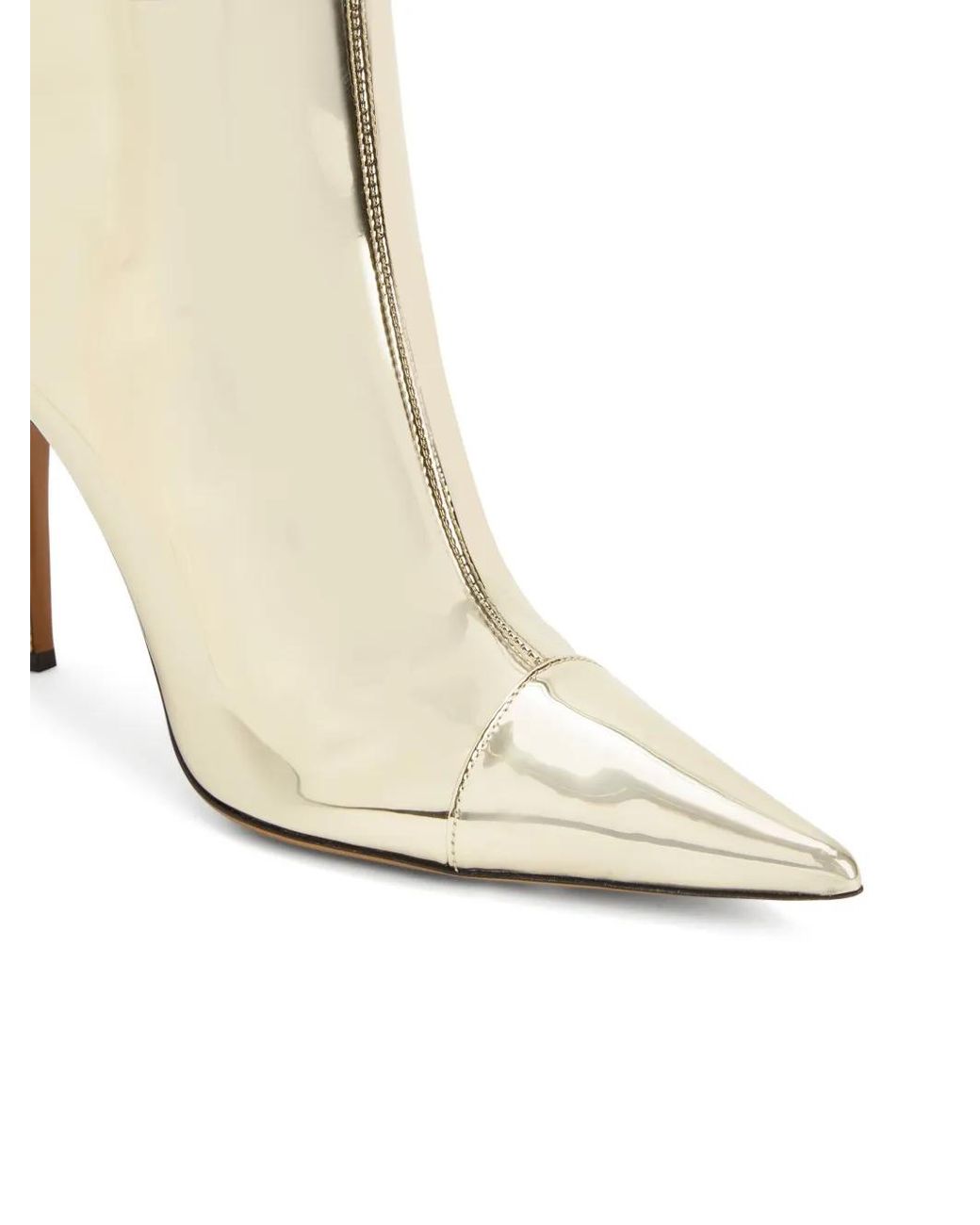 Alexandre Vauthier White 105Mm Metallic Knee-High Boots