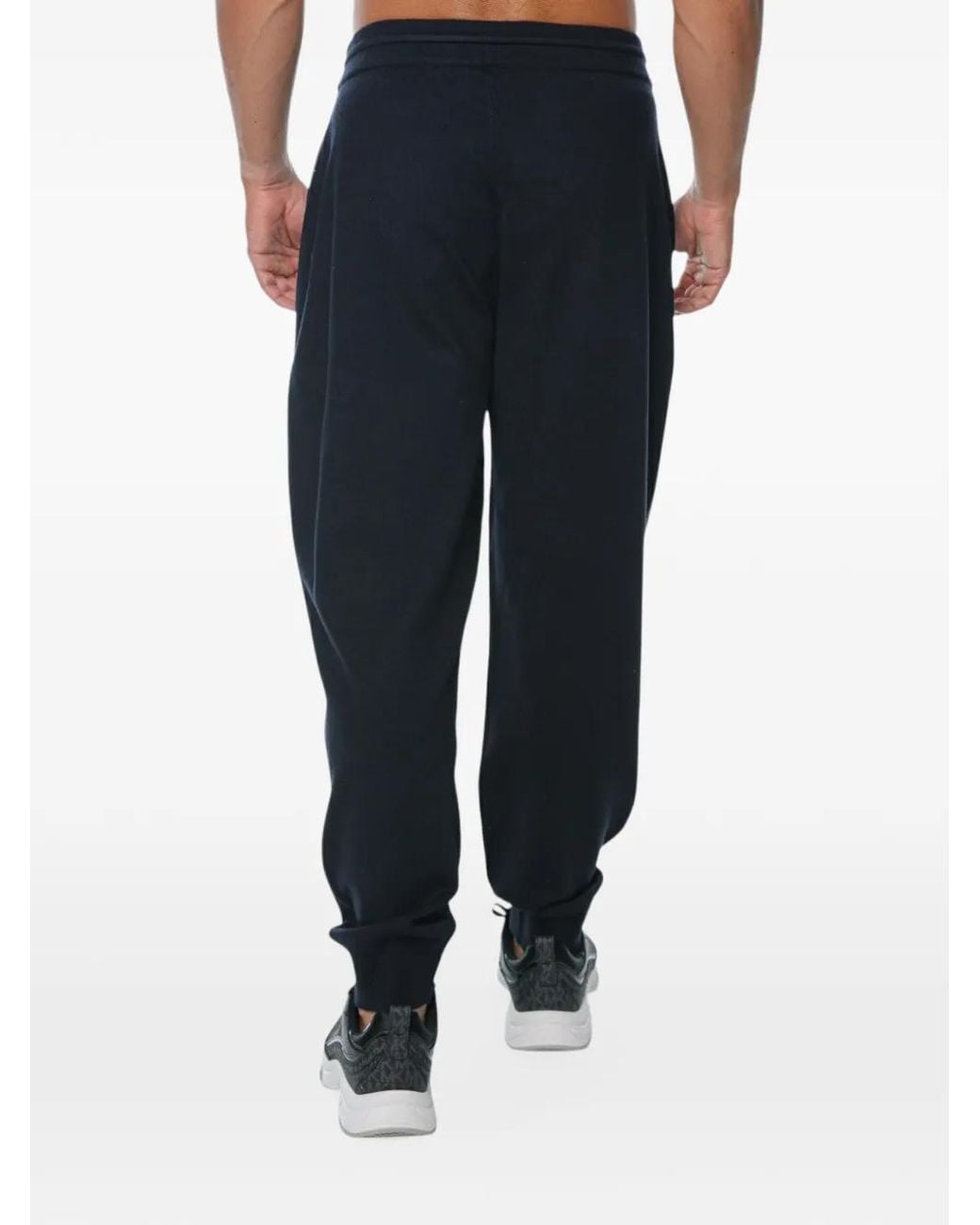ARMANI EXCHANGE Blue Drawstring-Waist Track Pants for men