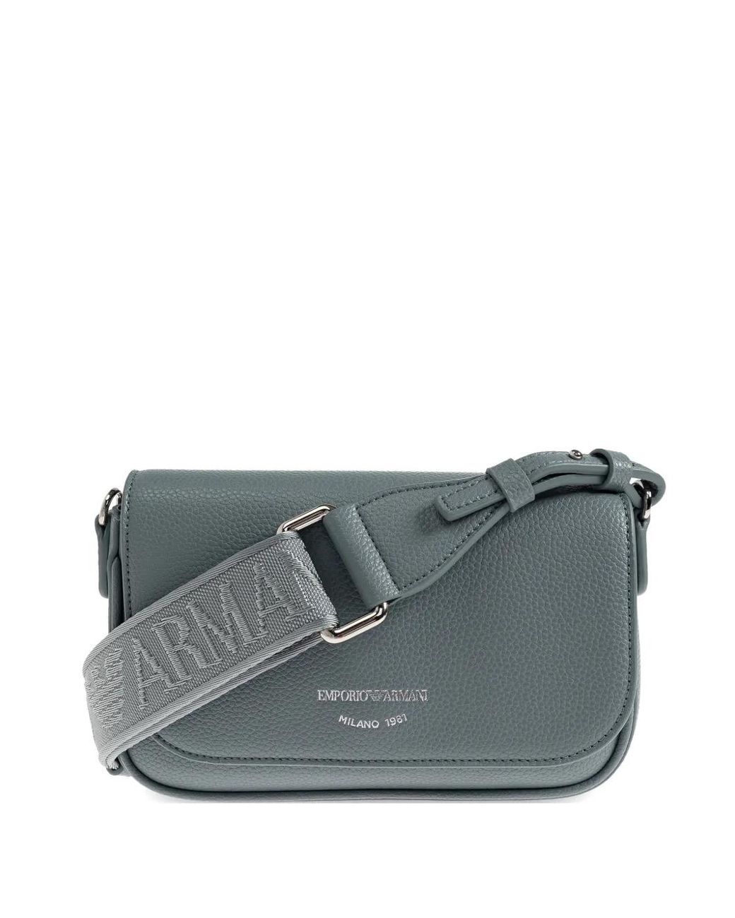 Emporio Armani Gray Sac À Bandoulière À Bride Détachable