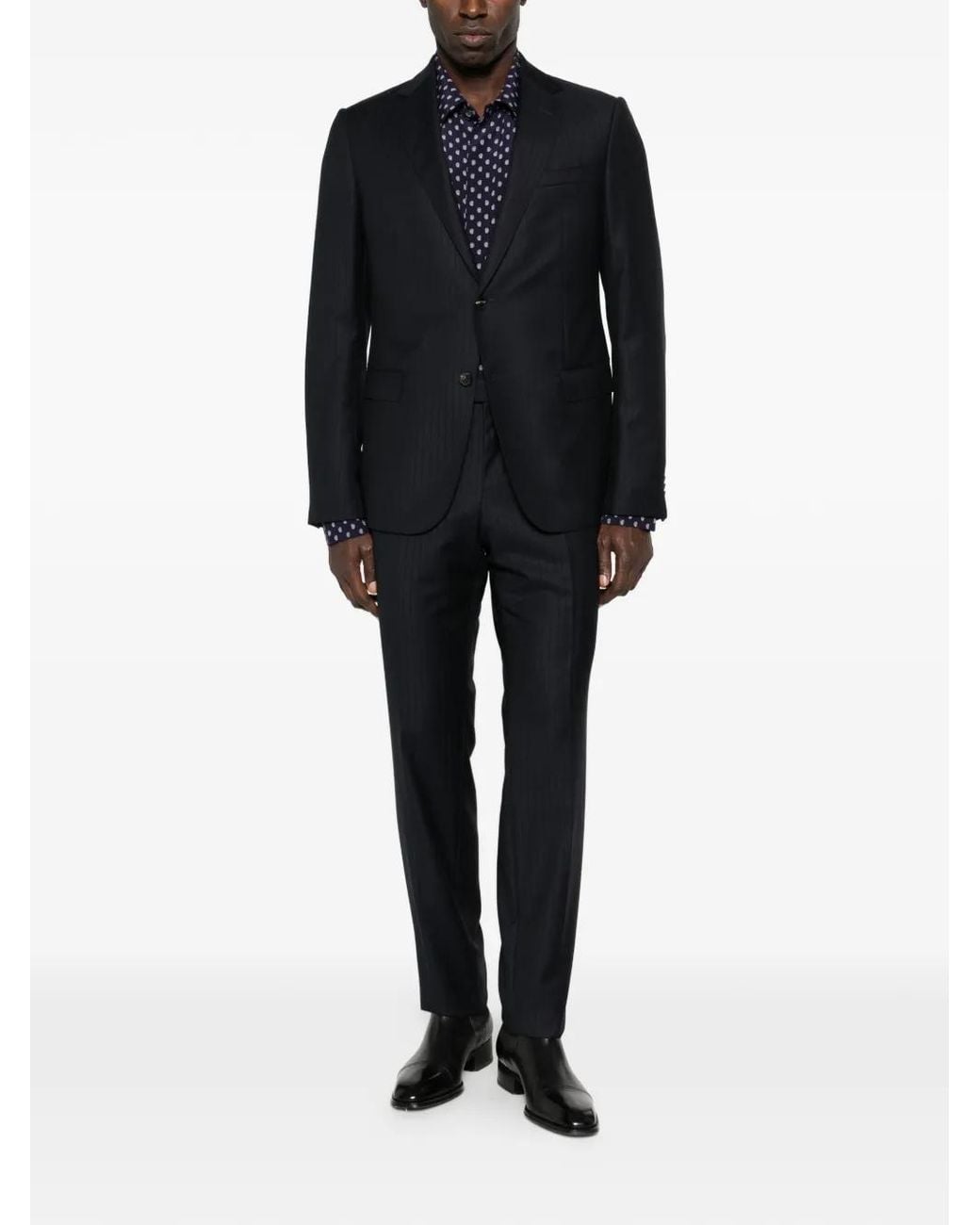 Tom Ford Blue Paisley-Pattern Shirt for men