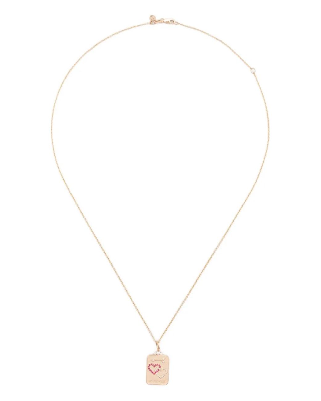 Sydney Evan White 14Ct Tarot Card Pendant Necklace