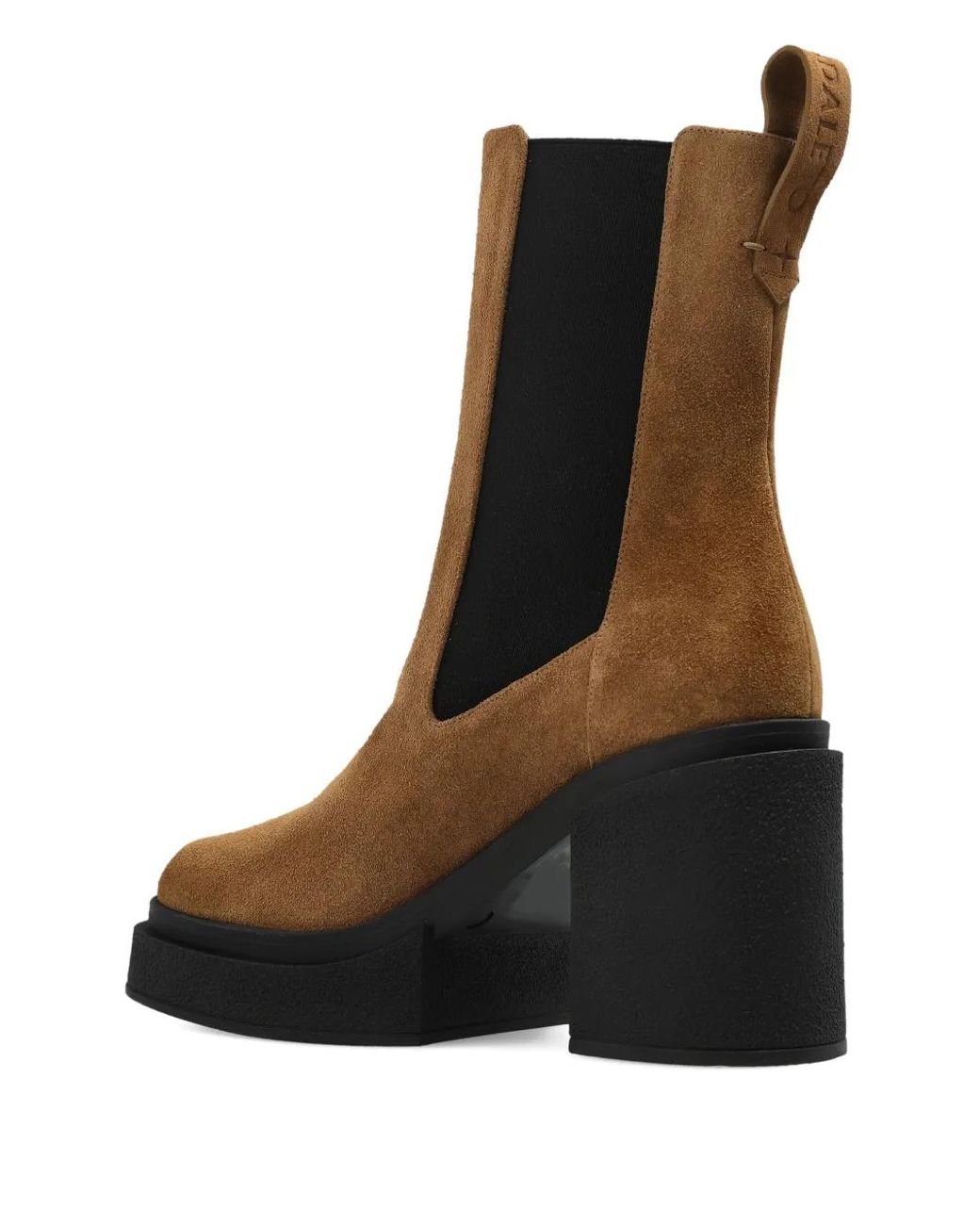 NODALETO Black Stiefel Mit Plateau