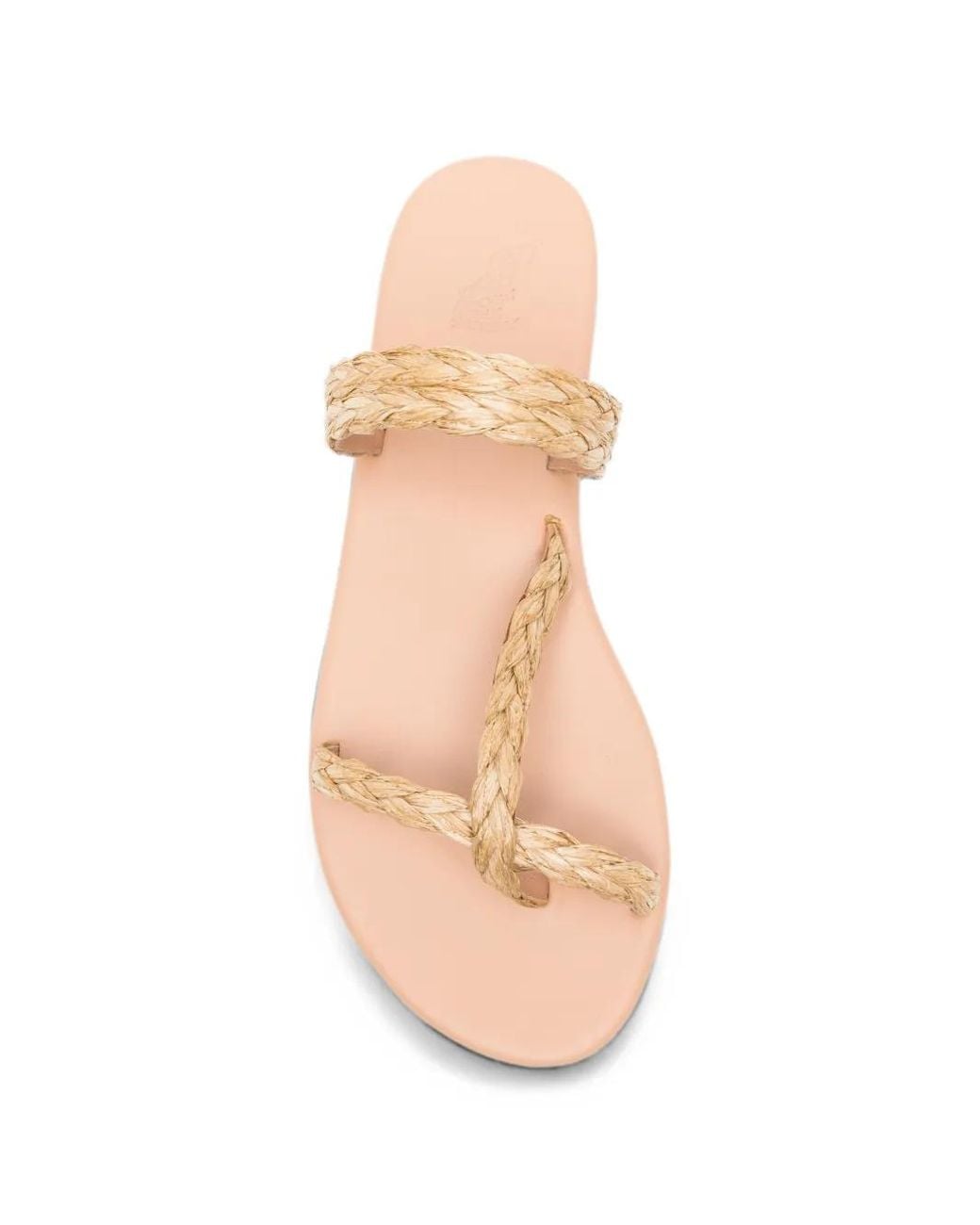 Ancient Greek Sandals White Daphnae Natural Sandals
