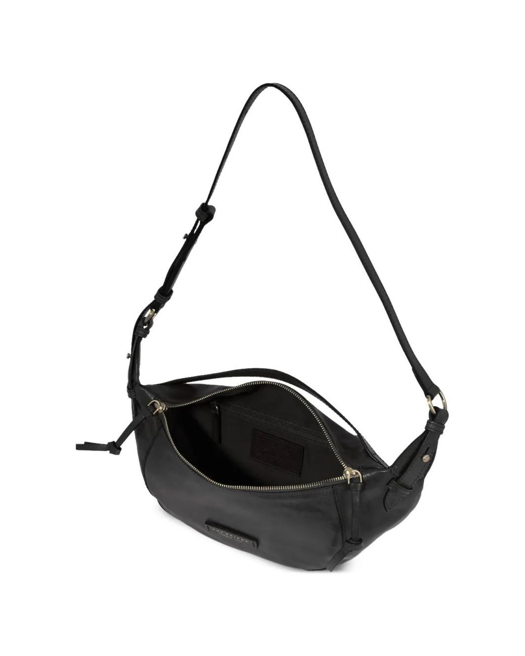 The Bridge Black Unica Leather Belt Bag