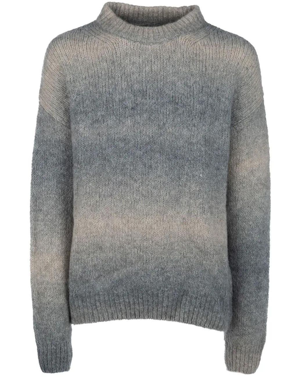 Gant Gray Gradient Crew-Neck Jumper for men