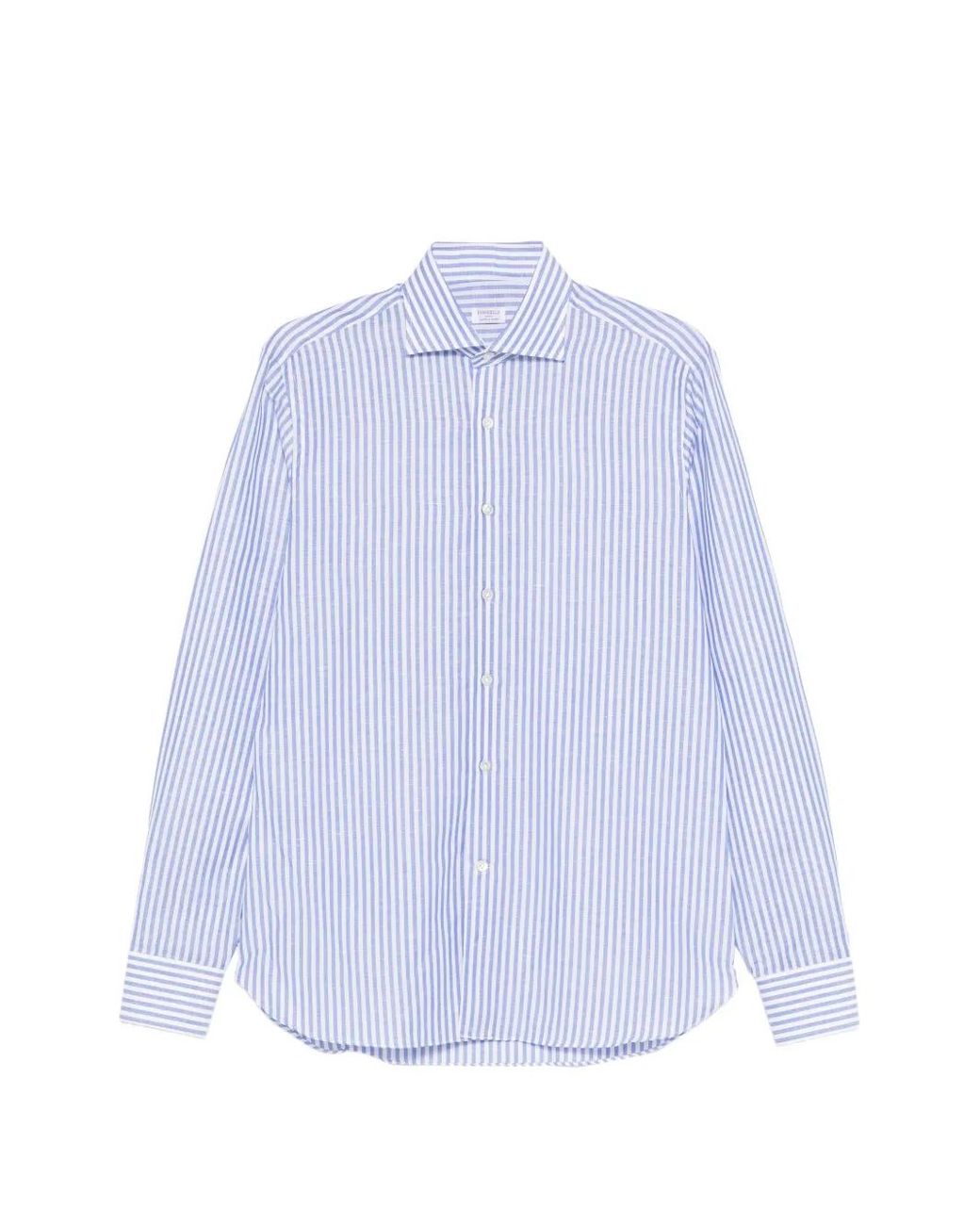 Borriello White Striped Shirt for men