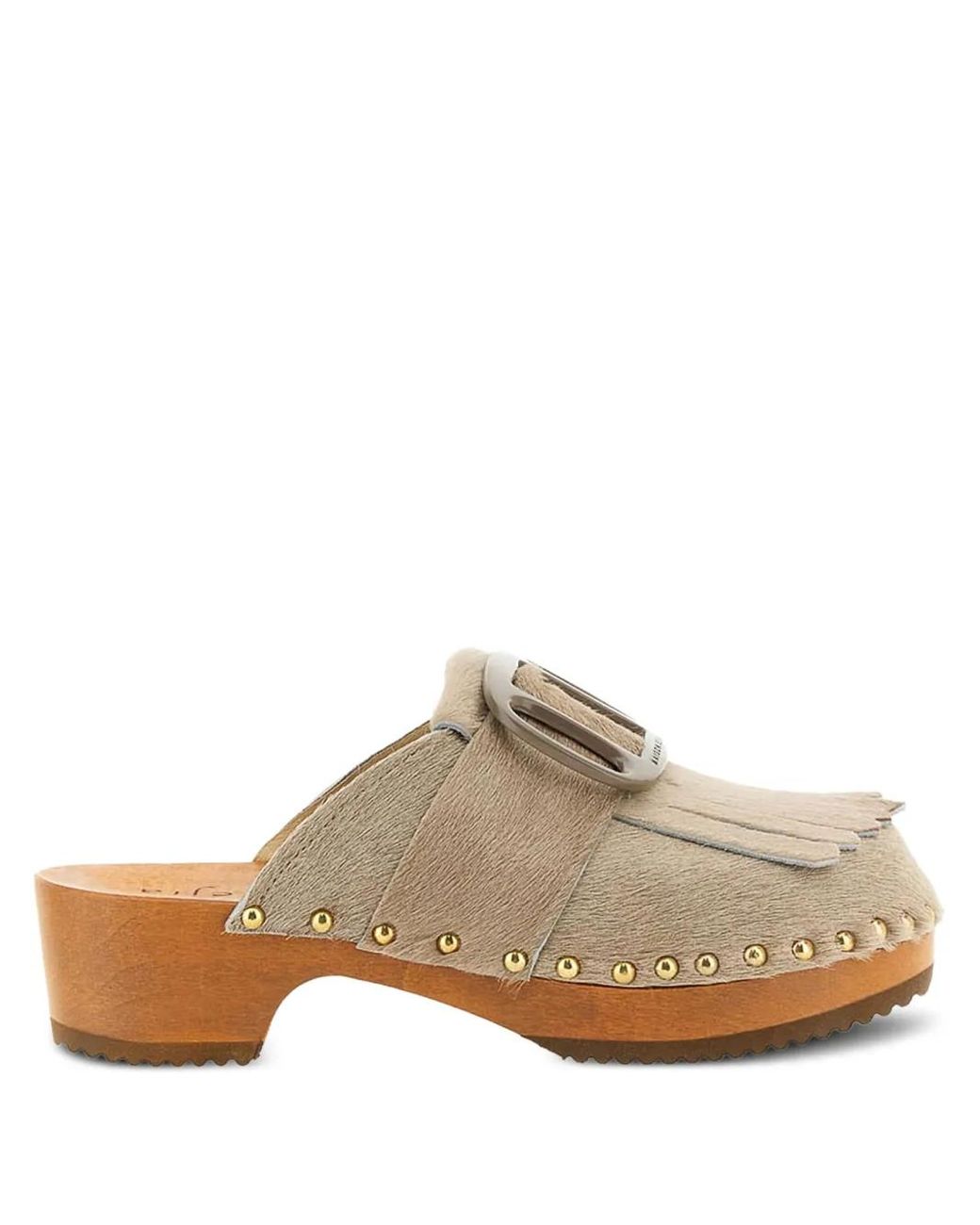 Jejia Brown Buckle-Detail Sandals