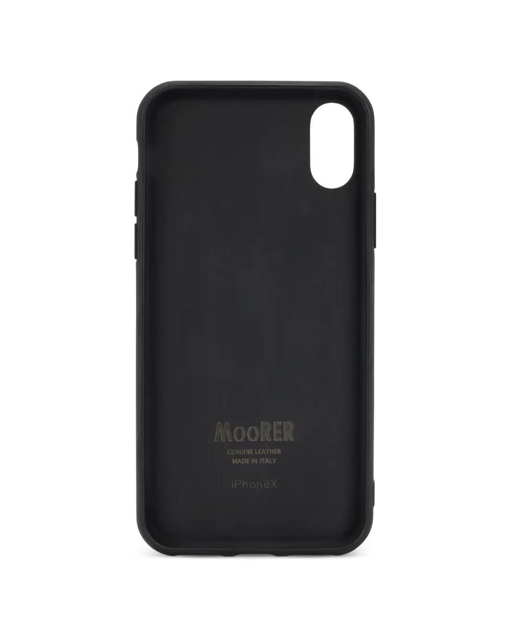 Moorer Black Textured Iphone X Case for men