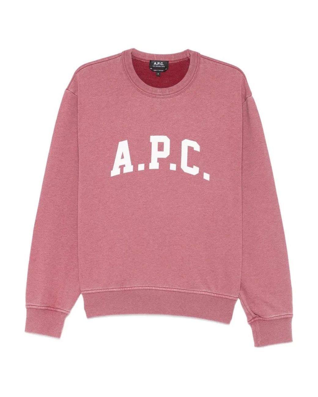 A.P.C. Trui Met Logoprint in het Pink voor heren