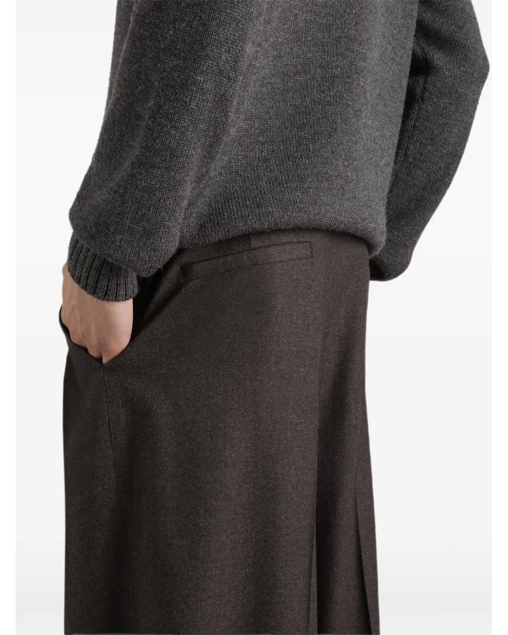Dolce & Gabbana Black Wool Trousers for men