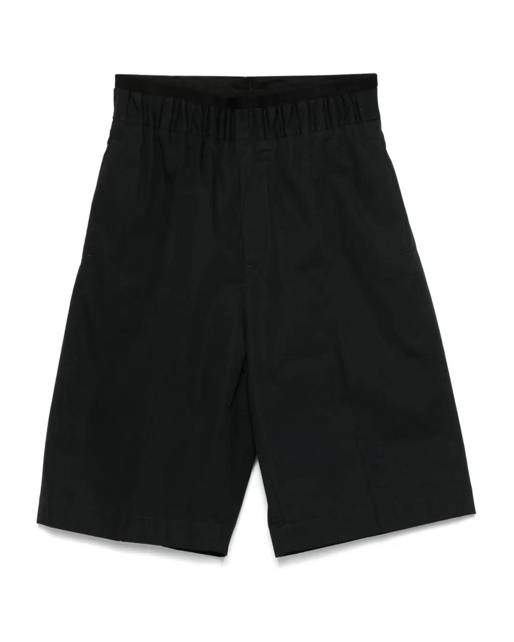 OAMC Black Double-Layer Shorts for men