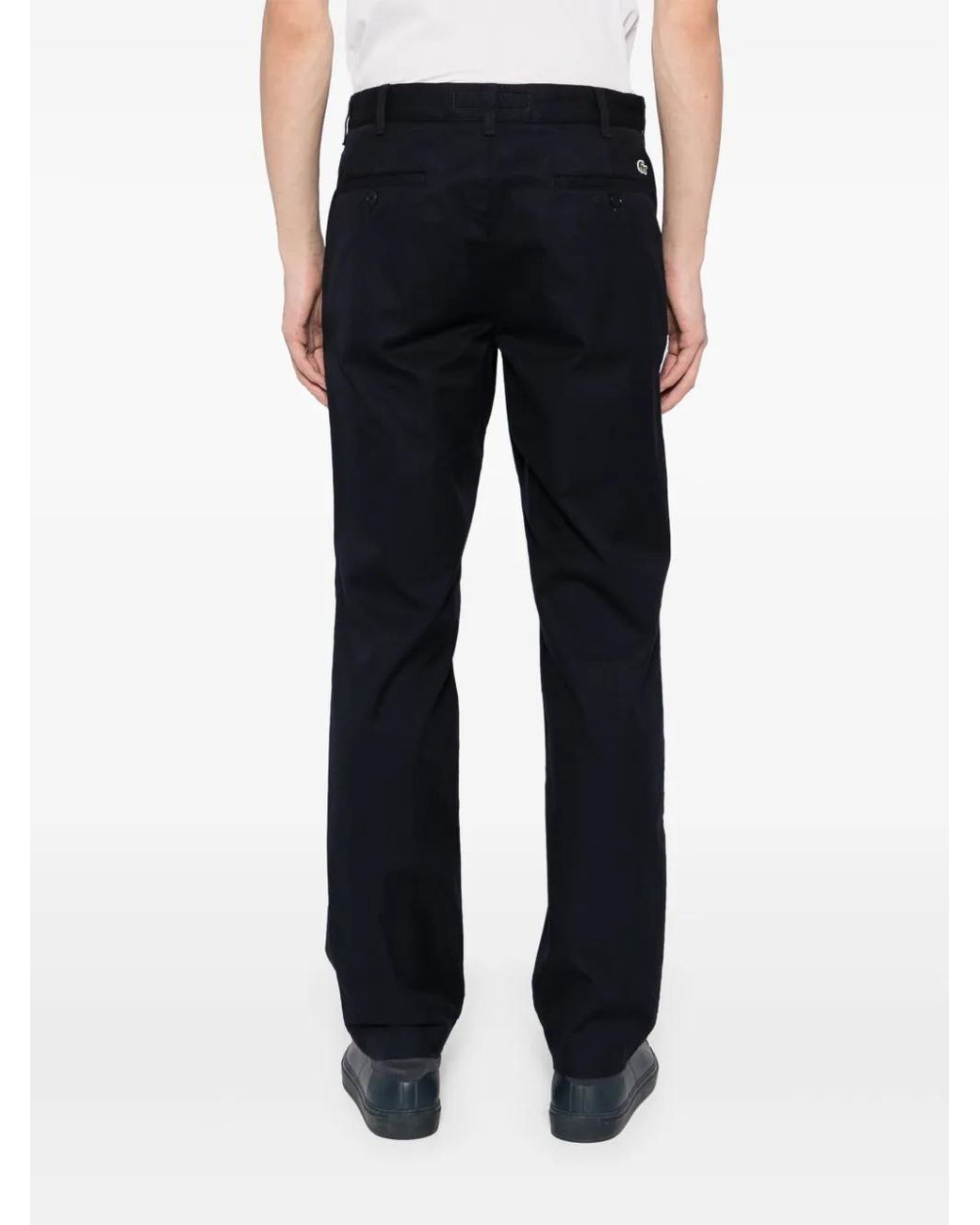 Lacoste Blue Cotton Chinos for men