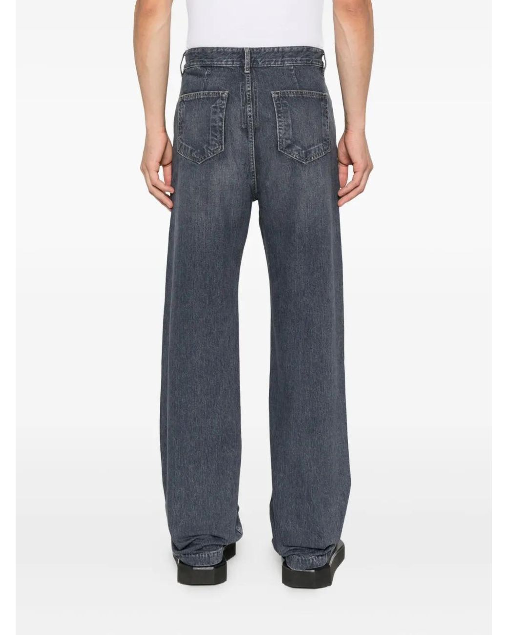 Rick Owens Blue Five-Pocket Design Jeans for men